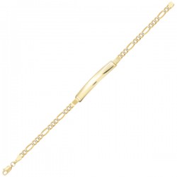 Esclava para Niños «DIAMANTADA DOS OROS» Oro 10k