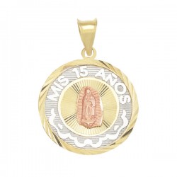 Medalla «15 AÑOS VIRGEN GUADALUPE» oro 10k