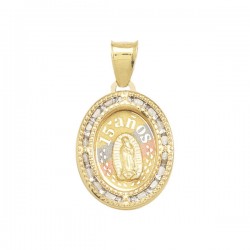 Medalla «MIS 15 VIRGEN GUADALUPE» oro 10k