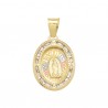 Medalla «MIS 15 VIRGEN GUADALUPE» oro 10k