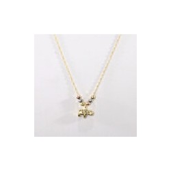 Gargantilla de dama “Elefante de la Suerte”Oro 10k