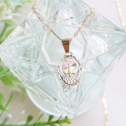 Medalla Oval Espíritu Santo y Cadena Gucci