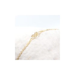 Pulsera «CORAZON RADIANTE» Oro 10k