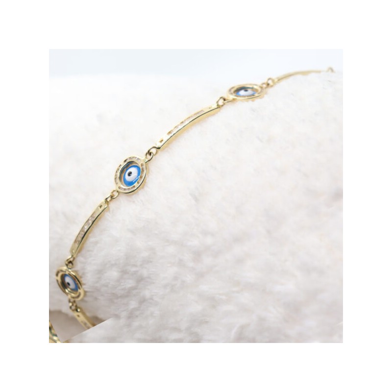Pulsera «OjO TURCO» oro 10k