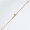 Pulsera de Dama «Cruz» Oro 10k