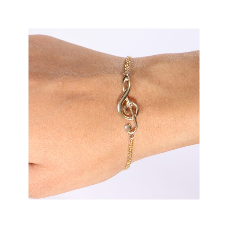 Pulsera de dama “Nota Musical” Oro 10k