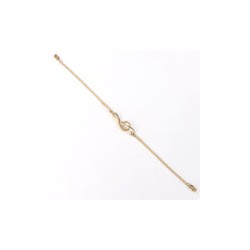 Pulsera de dama “Nota Musical” Oro 10k