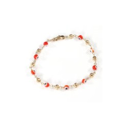 Pulsera de dama “Ojo Turco” Oro 10k