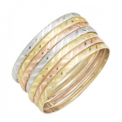 Semanario «TRICOLOR DIAMANTADO» Oro 10k