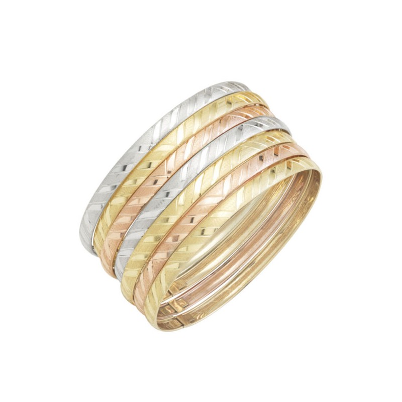 Semanario «TRICOLOR DIAMANTADO» Oro 10k