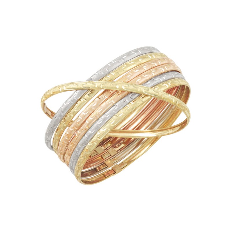 Semanario «TRICOLOR DIAMANTADO» Oro 10k