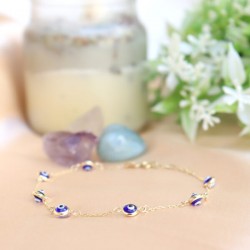 Pulsera ojo tuco Oro Italiano 10k