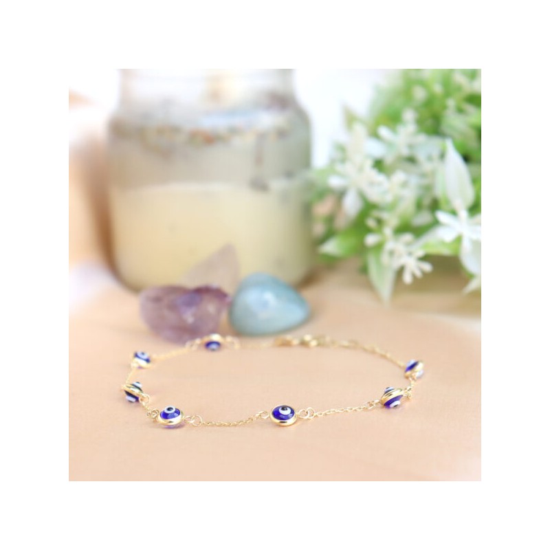 Pulsera ojo tuco Oro Italiano 10k