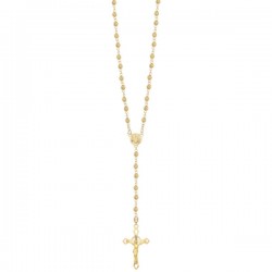 Rosario oro amarillo «Crucifixión Jesús» oro 10k