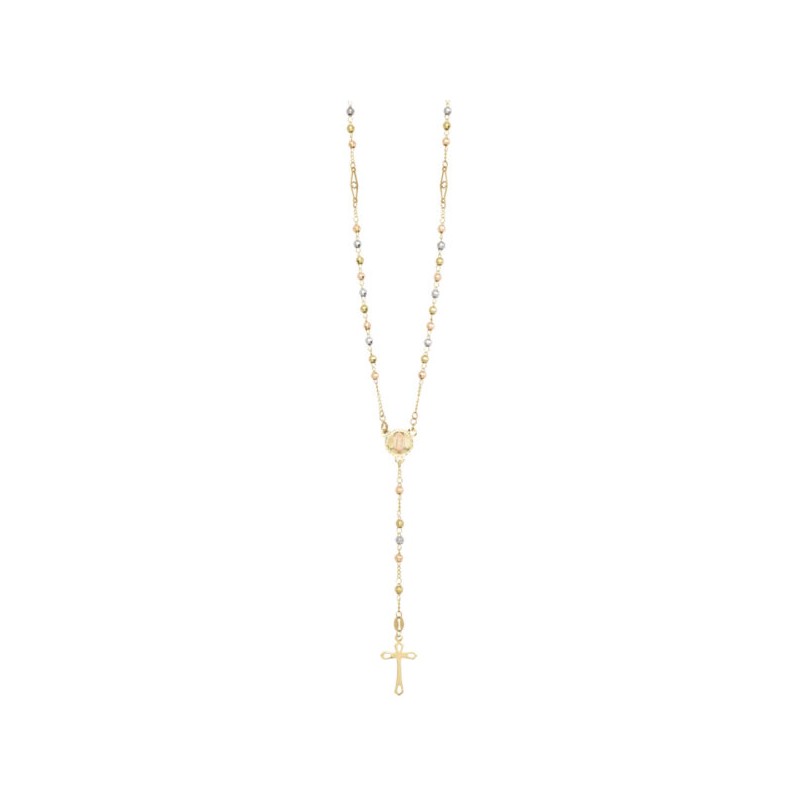 Rosario Tres Oros «Virgen Maria» oro 10k