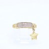 Anillo dama «ESTRELLA COLGANTE» Oro Italiano 10k