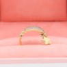Anillo dama «ESTRELLA COLGANTE» Oro Italiano 10k