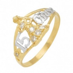Anillo «MUÑECA XV AÑOS» oro 10k