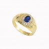 Anillo de Caballero “AZUL” 10k
