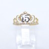 Anillo «TIARA XV AÑOS» oro 10k