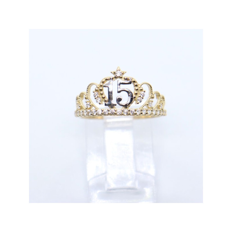 Anillo «TIARA XV AÑOS» oro 10k (copia)