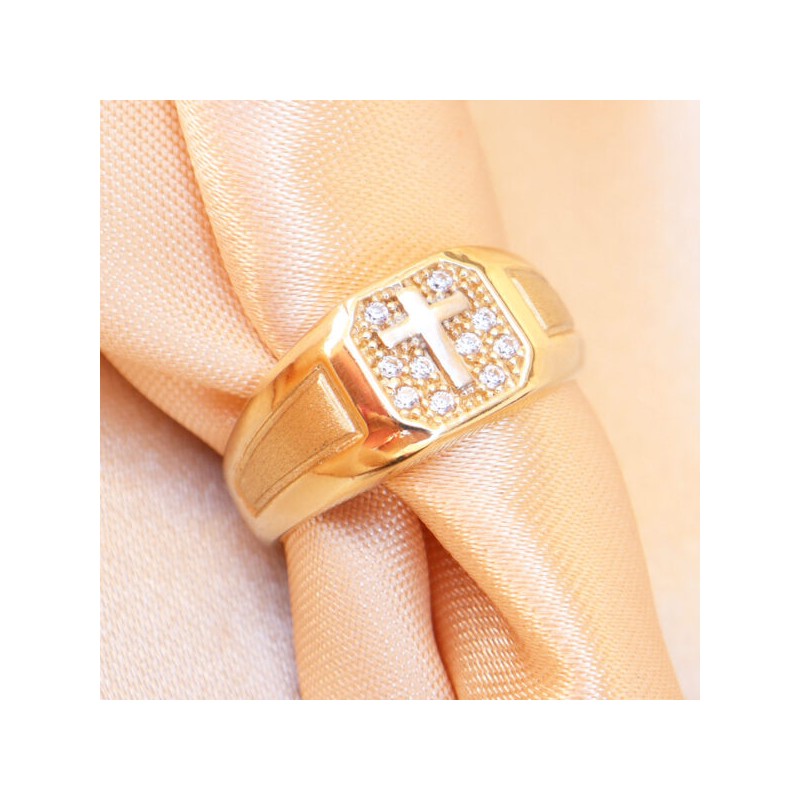 Anillo de Caballero “CRUZ” 10k