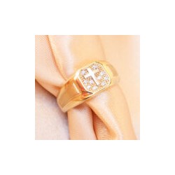 Anillo de Caballero “CRUZ” 10k