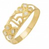 Anillo «XV AÑOS CON FLORES» oro 10k