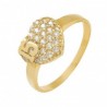 Anillo «XV AÑOS CORAZÓN CON PIEDRAS» oro 10k (copia)