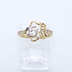 Anillo «XV AÑOS ETRELLA» oro 10k