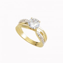 Anillo de compromiso «CRUZADOS» 10k