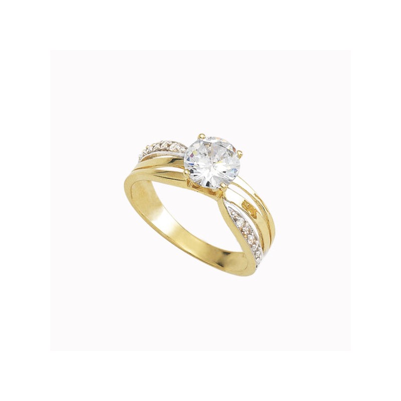 Anillo de compromiso «CRUZADOS» 10k