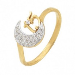 Anillo «XV AÑOS LUNA» oro 10k
