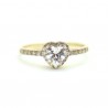Anillo dama «CORAZÓN DE PRINCESA» Oro 10k