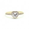 Anillo dama «CORAZÓN DE PRINCESA» Oro 10k
