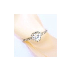Anillo dama «CORAZÓN DE PRINCESA» Oro 10k