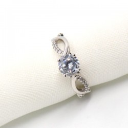 Anillo de compromiso #6 «INFINITO HUECO» 10k