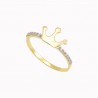 Anillo de Dama “CORONA” 10k