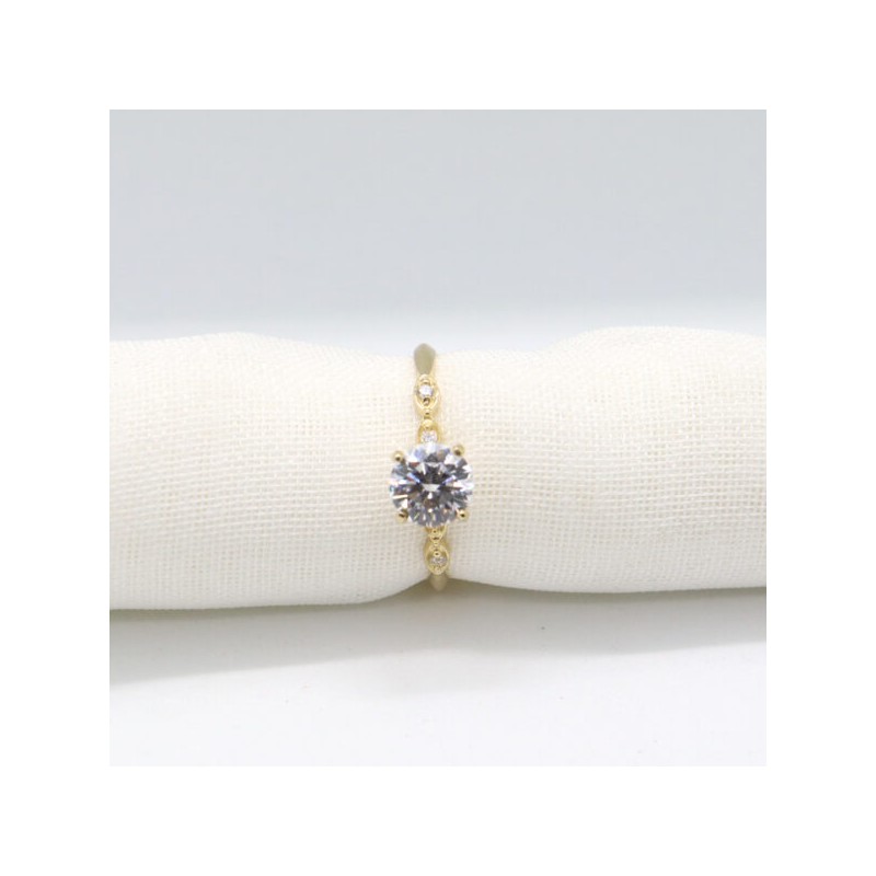 Anillo de compromiso #6.5 «DELICADEZA» 14k