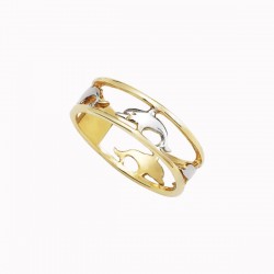 Anillo de Dama “DELFIN” 10k