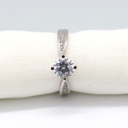 Anillo de compromiso #6.5 «DESTELLOS» 14k