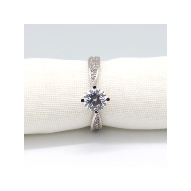 Anillo de compromiso #6.5 «DESTELLOS» 14k