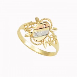 Anillo de Dama “DESLUMBRANTE” Tres Oros 10k