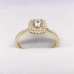 Anillo de compromiso #7 «FORTALEZA» 10k