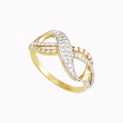 Anillo de Dama “INFINITO DOBLE” 10k