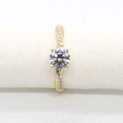 Anillo de compromiso #7 «JUNTOS POR SIEMPRE» 14k