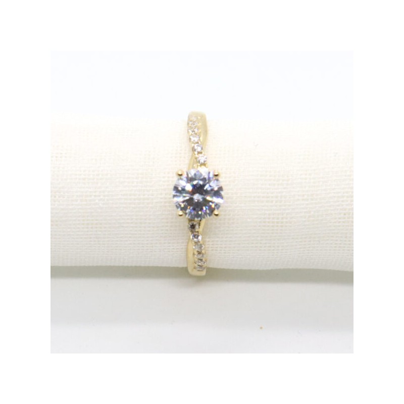 Anillo de compromiso #7 «JUNTOS POR SIEMPRE» 14k