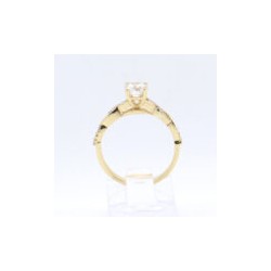 Anillo de compromiso #7 «JUNTOS POR SIEMPRE» 14k