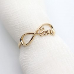 Anillo de dama “Infinito LOVE” 10k