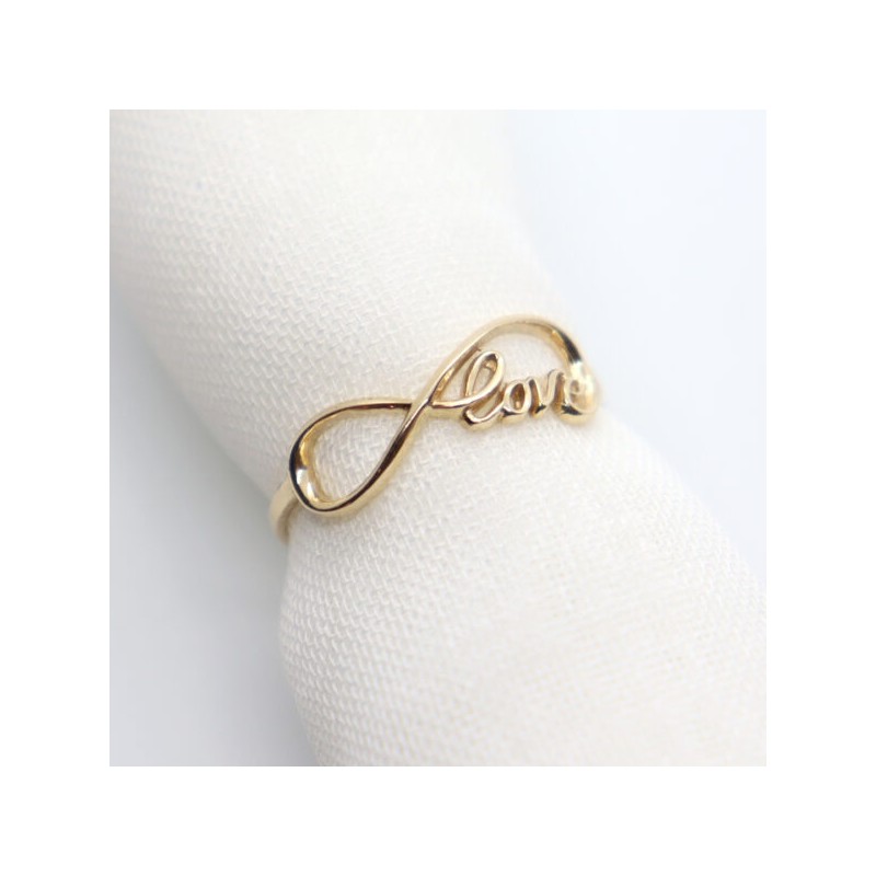 Anillo de dama “Infinito LOVE” 10k